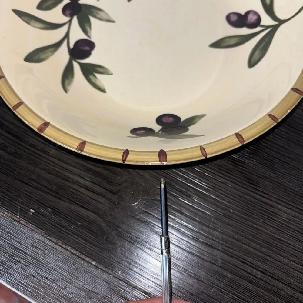 2 piece Williams Sonoma LIGURIA Olive 9 3/8